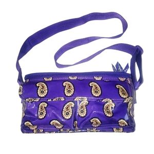 VERA BRADLEY Purple/Tan Paisley Print Insulated Food Storage/ Lunch Box/…